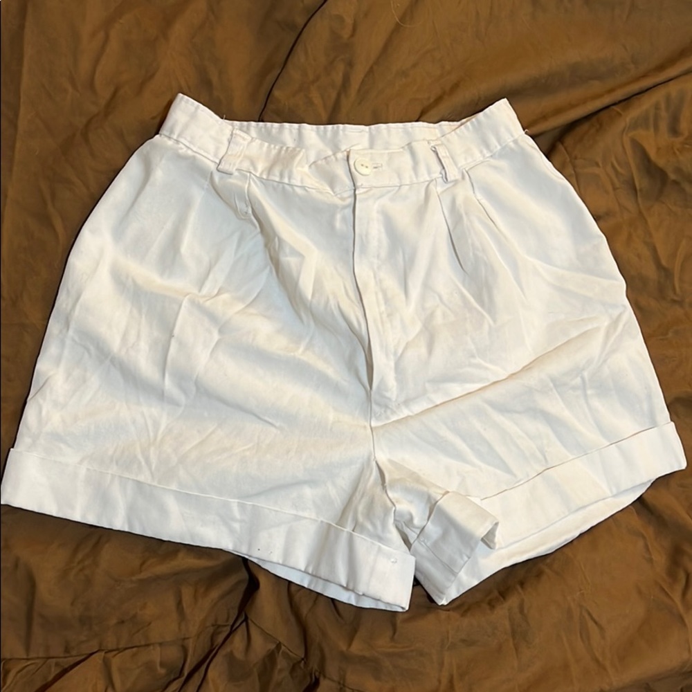Vintage White Sailing Shorts